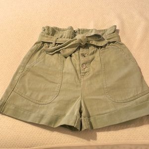 Love Tree Paperbag Denim Shorts